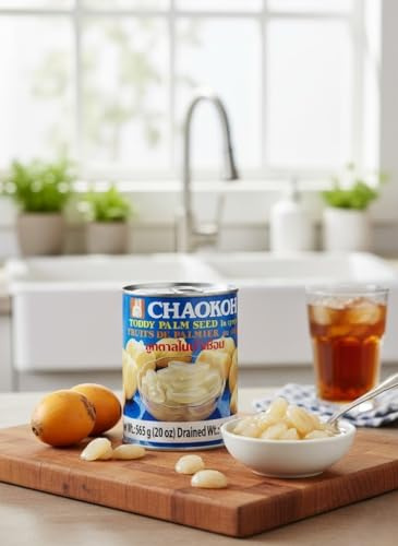 Fakhri CHAOKOH Toddy Palm Seeds in Syrup Sweet Tropical Dessert Ingredient
