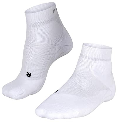 FALKE TE2 Short W Sso algodón antiampollas 1 par, Calcetines de tenis Mujer, Blanco White 2000, 41-42