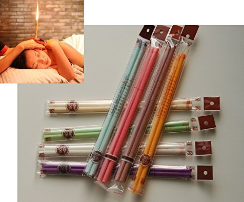 Ohrkerze - Set di 20 candele in cera d'api per rilassarsi, con orecchie