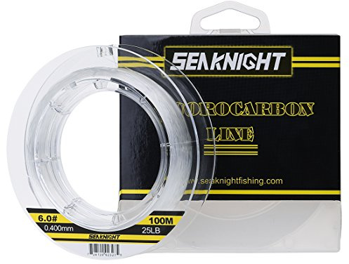 SeaKnight 100% fluorocarbone Fil de Peche Carpe Ligne de Guidage Invisible de Fluo Ligne de pêche 50M/100M 3-100LB