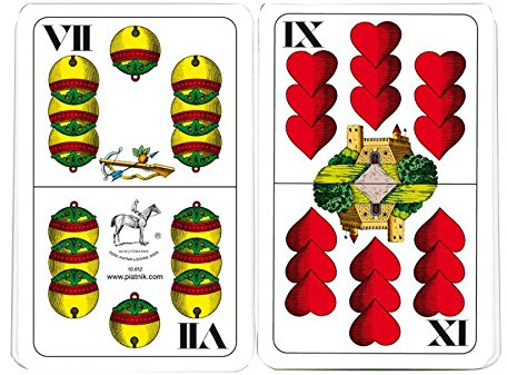 Piatnik 1801 - Riesenspielkarten Doppeldeutsch, 36 Blatt