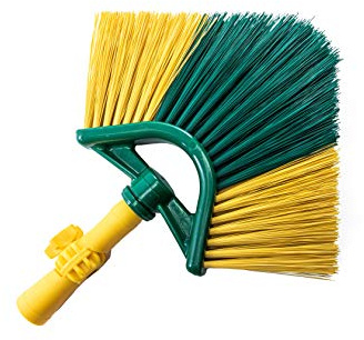 Neustanlo | Ersatzbürste für Eckbesen inkl. Winkelgelenk | italienisches Gewinde | farblich Sortiert | ideal für Spinnenweben