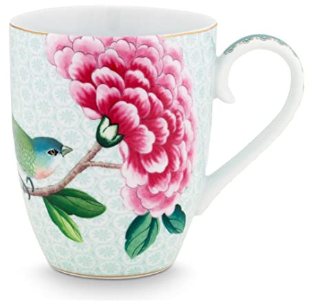 Pip Studio Blushing Birds Henkelbecher White 0,35 l