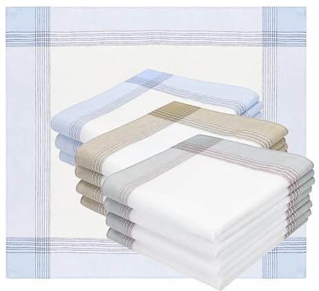 Betz 12 Stück Herren Stoff Taschentücher Set MARTIN Größe 40 x 40 cm 100% Baumwolle