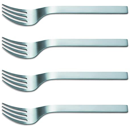 F. DICK Pure Metal Ajax Steak- und Tafelgabel Set (Steakgabeln 4-teilig, Gabel aus hochwertiger Stahllegierung) 91586000, Edelstahl