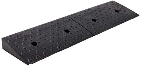 ANSNOW Slope Pad Für Den Außenbereich, Multifunktions-Bordsteinrampen Für Autos, Step Uphill Pad, Rollstuhlrampen Für Den Haushalt, Multifunktions-Schwellenrampen, Verschleißfest/Schwarz/98*15*3Cm