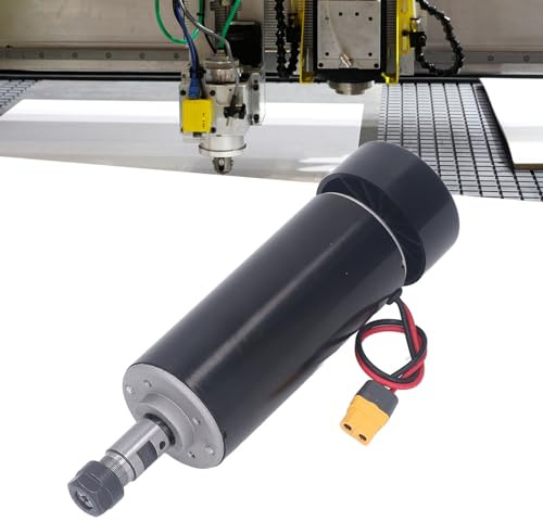 Kit Motore Mandrino CNC, 500W Brushless 12000RPM Spina UE AC220V Raffreddato Ad Aria ER11 52mm Morsetto di Montaggio, per Perforazione per Incisione Fai-da-te