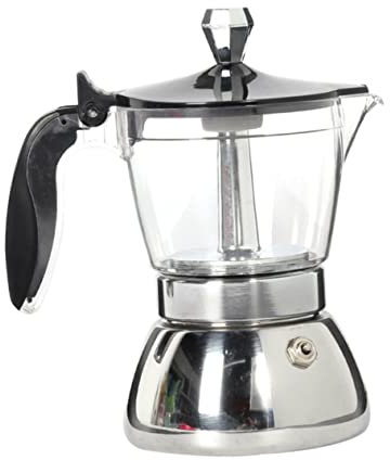 BESTonZON Cafetière Fine Moulin À Café Pour Expresso Café Passoire En Métal Expresso Cafetière Classique Pot Utile Porte- Expresso Support De Bouilloire À Durable Poinçon