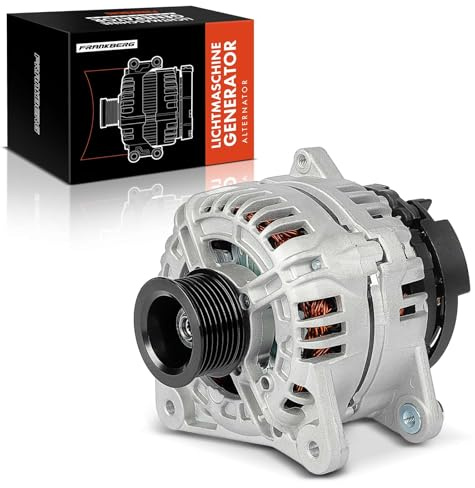 Frankberg Lichtmaschine Generator mit Riemenscheibe 0124425107 | Kompatibel mit Clio III Kasten/Hatchback SB SR, Clio IV BH, Clio IV Kasten/Hatchback BH, Modus/Grand Modus F/JP0