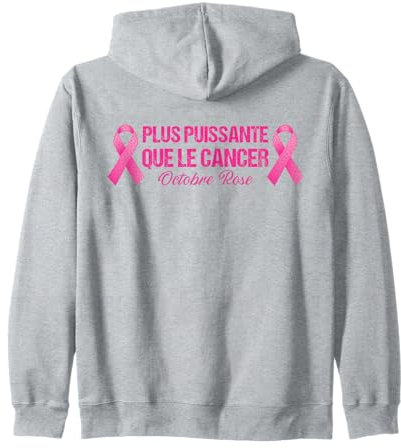 Octobre Rose 2024 Ruban Prevention Cancer Du Sein Hopital Sweat à Capuche
