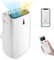 TANGZON 5-in-1 Portable Air Conditioner 12000BTU/14000BTU, WIFI Smart App Compatible, Cooler, Heater, Dehumidifier, 3 Speeds Fan with Sleep Mode, Remote Control, 24H Timer & Digital Display (14000BTU)