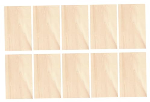 SEWOART 10 Stück Lindenholzplatten Zum Basteln Gravieren Unbehandelte Holzbretter Holzscheiben Für Diy-projekte