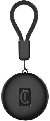 Cellularline Tracy Tag - Find Items, Compatible with Apple iOS Find Me - Compatible with Airtag Accessories - Replaceable Battery (1 Year Life) - Dust and Waterproof - Black