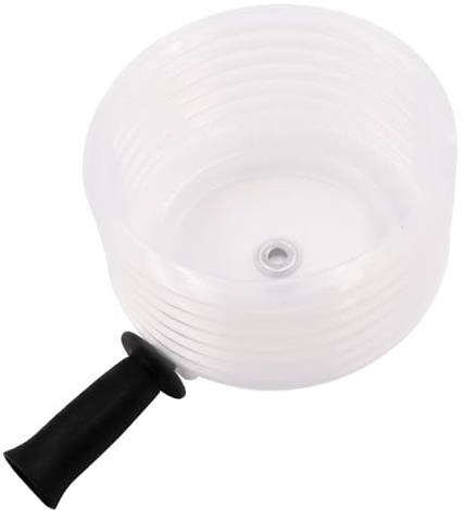 Hole Saw Dust Bowl with Handle, Fiberglass Drill Dust Collector, Electric Hammer Drill Ash Bowl for Installing Recessed Lights, for 0.63-4.92 Inch Hole Opener(SIZE:125mm)
