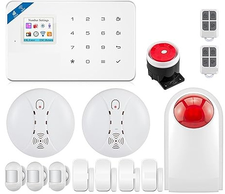 Système de sécurité domestique, Le Système D'alarme De Sécurité GSM Fonctionne For La Maison, Détecteur De Mouvement Anti-cambriolage, Kit D'alarme De Capteur De Porte Et Fenêtre(Kit 2)