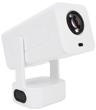 VBESTLIFE 4K -projektor med WiFi Bluetooth 5.2 & Auto Keystone Correction, 1080p FHD Movie Projector med Fjärrkontroll för Hemmabio Utomhus (EU)