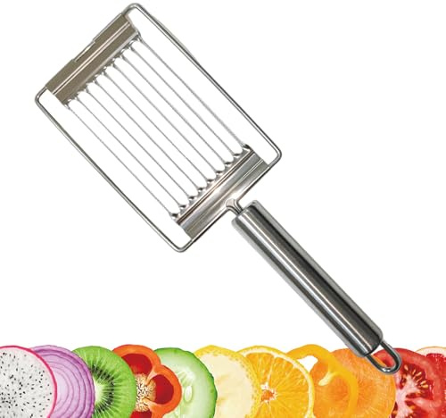 Coupe Tomate Manuel, Coupe-œufs En Acier Inoxydable, Processeur De Fromage, Outil De Tranchage De Tomate Avec Poignée