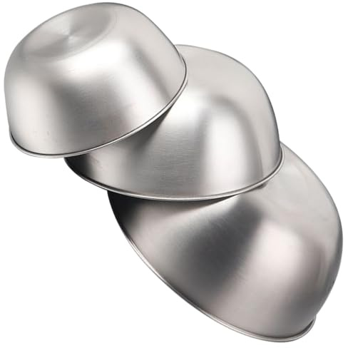 FELTECHELECTR 3 pièces Bol Mélangeur Inox avec Échelle Graduée Saladier Robuste pour Préparation Cuisson et Pâtisserie Grand Bol Multifonction pour Cuisine Familiale et Professionnelle