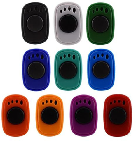 Generisch Dog Training Clicker | Sound Pet Supplies 10 Pieces Interactive Cat for Doggy Kitten Small Medium Large Home Travel Outdoor Obedience Trick Socialization