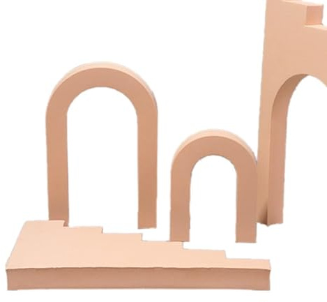 Taidda Cubi in Schiuma con Forme Geometriche per Servizi Fotografici Cosmetici di Gioielli, Set di Oggetti Leggeri per Blogger di Instagram, Accessorio Fotografico Piatto per Proprietari di Piccole
