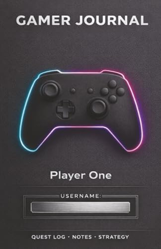 Gamer Journal: Player One Quest Log & Strategy Notebook: 100-Page College Ruled Gaming Notebook for Notes, Strategies, Goals & Leveling Up Your Game