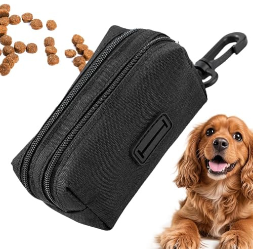 Generico Porta bolsas – con clip de tela Oxford con compartimentos, porta bolsas higiénicas y premios para perros, para perros pequeños y grandes, uso interior, exterior, jardín, viajes, paseo