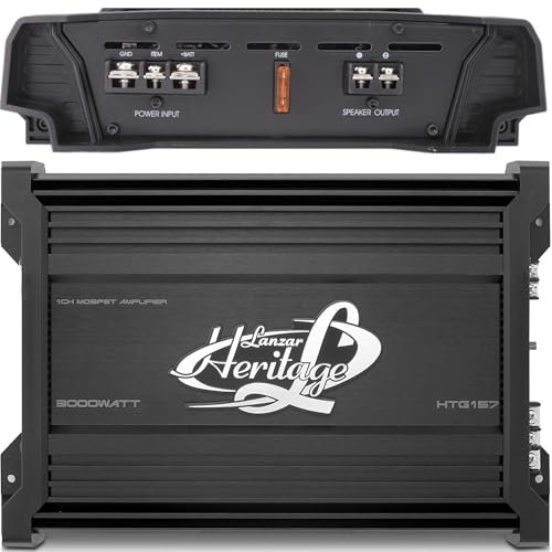 Lanzar HTG157 - Amplificador mosfet (monoblock, 3000 W, 2 ohmios)