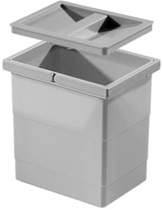kuechenkonsum Hailo 6,5 Liter Inneneimer hellgrau 226 x 174 x 200 mm m. Deckel