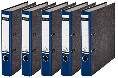 Leitz 1080/1050 Standard Ordner A4 (schmal | 5er Pack, blau)