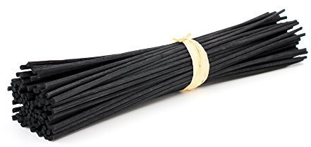 Frandy House - Bastoncini di legno per diffusore di profumo ed essenze, asticelle di ricambio in rattan naturale, dimensioni: 30,5 x 0,31 cm, 30 pezzi, colore: nero
