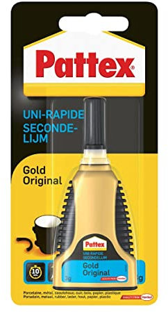 Pattex Second glue Super gel Gel 3g - Adhésifs (Gel, Bouteille compressible, Noir, Or, 3 g, 1 pièce(s))