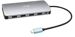 i-tec USB-C 3X Full HD Metall Nano Docking Station - 2X DisplayPort 1x HDMI 1x GLAN 1x USB-C 2X USB 3.1 2X USB 2.0 1x Audio mit Power Delivery 100W