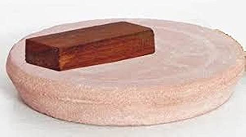 Handmade Sandalwood Rubbing Stone Board Chandan Stick Rubbing Stone with Red Sandalwood Stick 40-50 Gram - Fastest Delivery By DHL