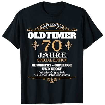 70 Geburtstag Oldtimer Vater Mann 70er Papa 70 Jahre Opa T-Shirt