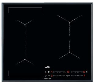 59cm 4 Zone Induction Hob with SenseBoil Black