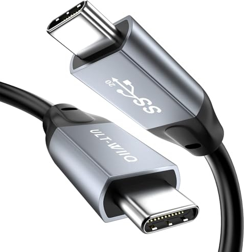 USB C to USB C Cable 240W, 20Gbps Ultra-Flexible USB 3.2 Gen2x2 Data Cable, PD 5A Fast Charging, 4K@60Hz Video Cord for MacBook Pro Air, Dell XPS, Samsung S22 S21 S10, OTG, USB-C Monitor (1M)