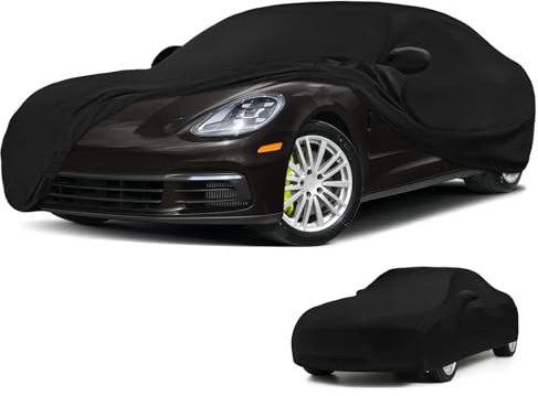 Autoabdeckung Indoor für Porsche Panamera 2010-2025 | Elastisches Innenbereich Auto Abdeckplane Autoplane Indoorgarage Autoschutzhülle Staubdichtes Atmungsaktiv