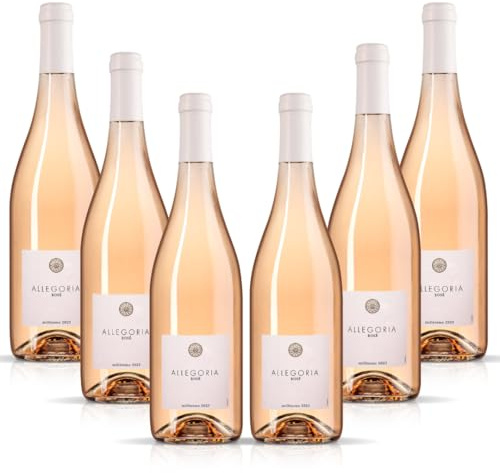 Allégoria Vin rosé légèrement perlé et très léger seulement 9° alcool vol. - Carton de 6 bouteilles - Vinovalie