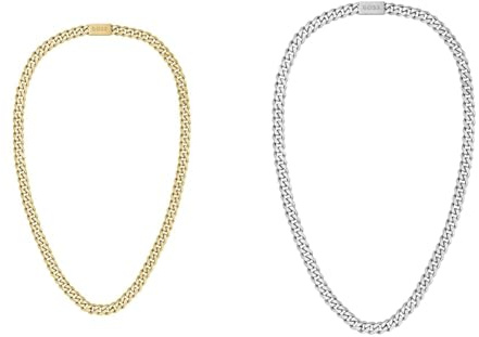 BOSS Jewelry Men's CHAIN FOR HIM Collection Chain Necklace Yellow gold - 1580402 & Jewelry Men's CHAIN LINK Collection Chain Necklace - 1580142