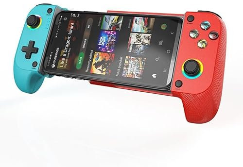 Gerbala Manette Smartphone pour iOS/Android, Manette Telephone avec Bluetooth e Fonction de Mappage pour PS Remote Play Xbox Cloud Steam Link GeForce Now MFi Arcade Games