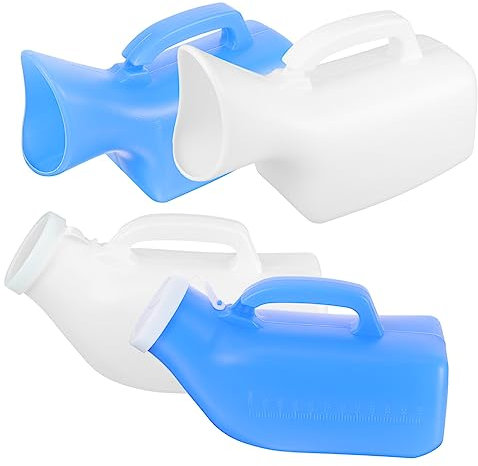 Ipetboom 4stücke Tragbares Urinal Für Erwachsene Wiederverwendbarer Urinbehälter Aus Praktisches Urinal Für Senioren Urinflasche Für Reisen Und Camping