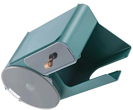 FIXOSHEE Wall-Mounted Bathroom Hair Dryer Holder and Toilet Paper Dispenser Plastic Storage Organizer Dust Cover Suitable for Bathroom Decor and Space-Saving