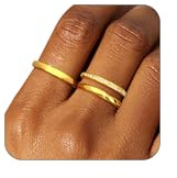 Aidenn 3 Stück Ring Silber 925 Damen Ringe Frauen Cubic Zirkonia Verlobungsring Damen Verstellbare Statement Ring Damen Stapelbare Daumenring Fingerring Set Schmuck