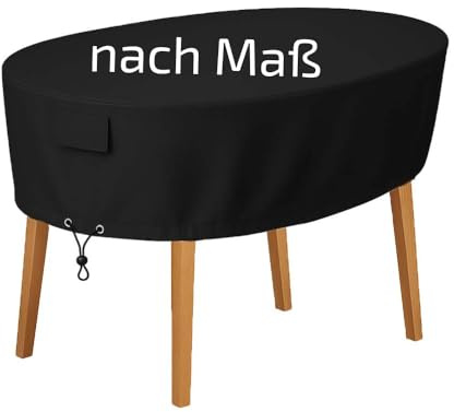 Granori Abdeckung nach Maß | Abdeckhaube / Abdeckplane / Schutzhülle Maßanfertigung | Unicovr – Made in EU | Wasserdicht, mit optionalem Zubehör (ovale Form)