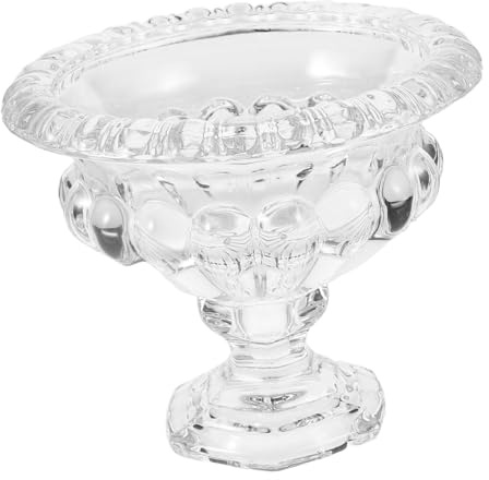 FIXOSHEE Coupes à Glace Verre Transparent Bols à Dessert Élégants Pied Design Européen pour Crème Glacée Pudding et Boissons Froides pour et Snacks