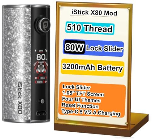 Para Eleaf iStick X80 Mod Batería 3200 mAh 80 W Box Vape Modo POWER/RTA