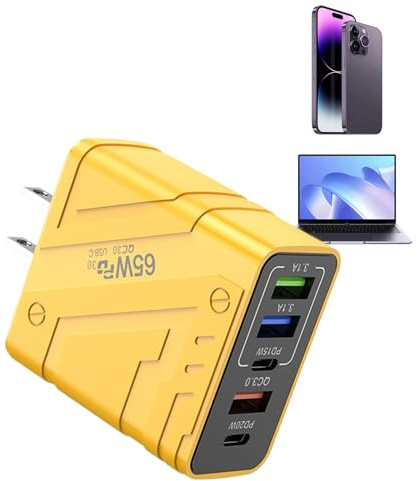 Bloc Chargeur Rapide - Bloc d Alimentation Secteur Multiport Avec Protection Contre La Surtension,Adaptateur d'Alimentation USB | Pour La Maison Le Bureau Les Voyages Et Les Deplacements Professionnel