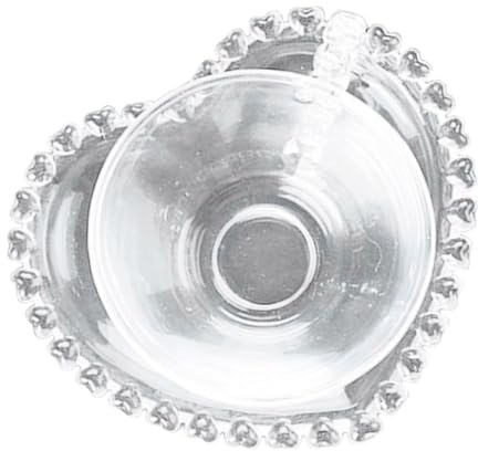 UTHCLO Tasse à Café en Verre Anse Petite Taille, Soucoupe Antidérapante, pour Thé de L’après-midi, Bureau et Restauration, Service 1 Pièce, Compatible Boissons Chaudes et Froides