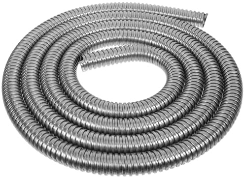 Toddmomy Guaina in Acciaio Inossidabile per Cavi Elettrici, Flessibile e Resistente All'abrasione, Proteggi Cavi per Home Cinema e Uso Domestico
