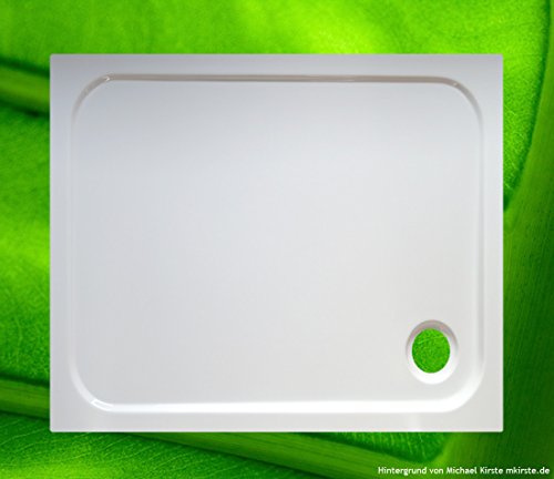 badewannen24.eu - Verona Nordt Piatto Doccia Rettangolare 90 x 75 cm, Acrilico Bianco